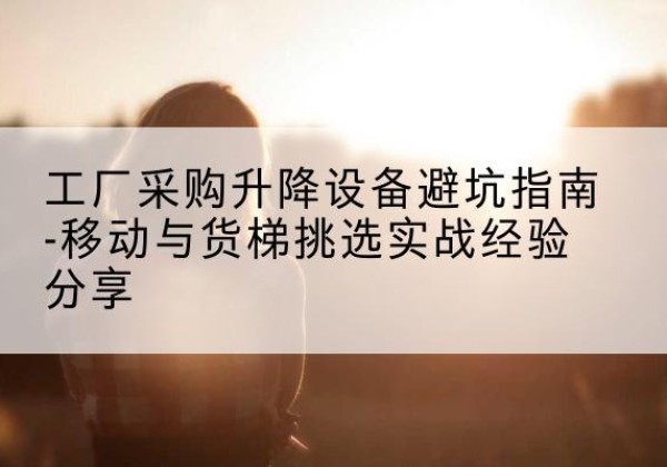 游仙移动式升降机怎么选-工厂采购升降设备避坑指南-移动与货梯挑选实战经验分享