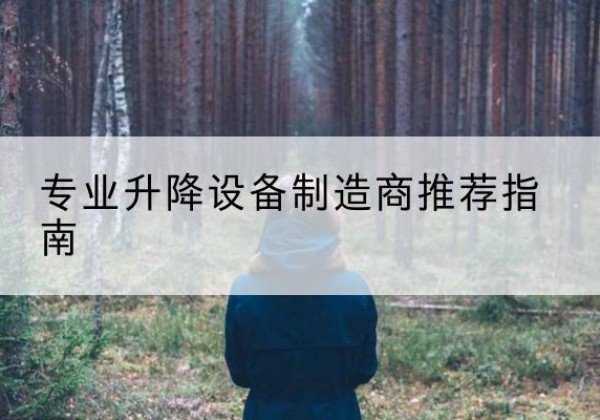 游仙电动剪叉升降平台厂家-专业升降设备制造商推荐指南